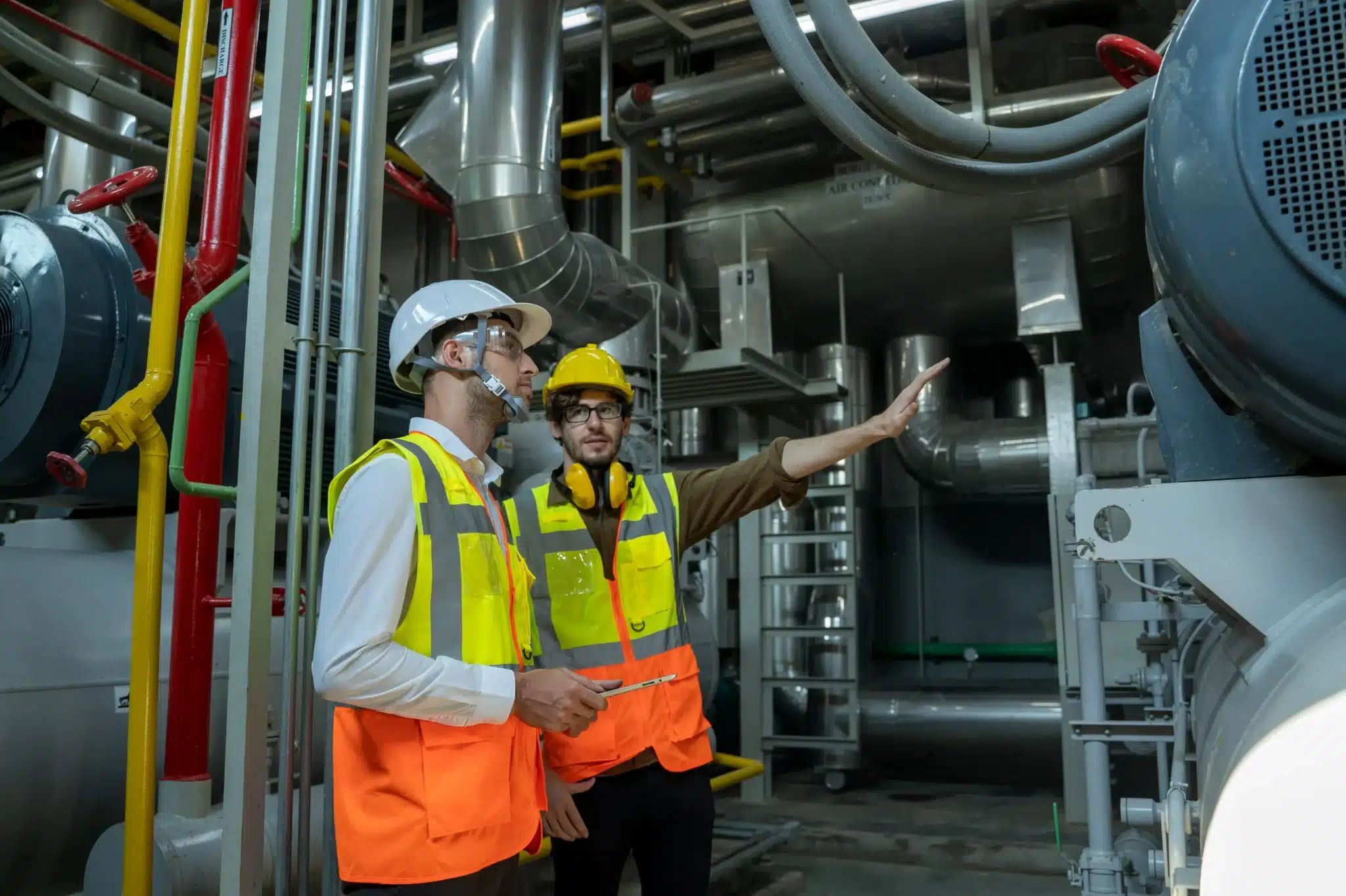 Engineers working on capital project.